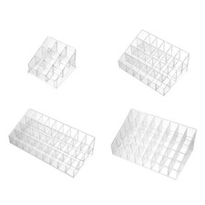 Soporte para lápiz labial pantalla compacto transparente organizador lápiz labial