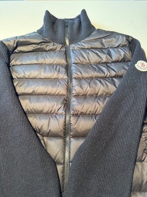 Moncler Cardigan, gepolsterte Strickjacke mit Reißverschluss, Gr. S, Top-Zustand