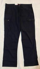 NWT-Wrangler Men's Regular fit Tech Pants Flex Waist Secured Pockets-38x29-Black