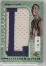 2006 Upper Deck Chronology Rookie Letterman XRC /250 Wilson Chandler Patch 7n6
