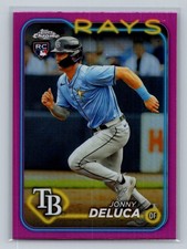 2024 Topps Chrome #163 Jonny Deluca Pink Refractors