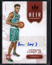 2020-21 Panini Court Kings #HA-VCJ Vernon Carey Jr. Heir Apparent Ruby Auto /99