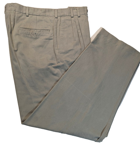 Krizia, Tan Krizia Menswear Pleated Dress Pants Size 34x30