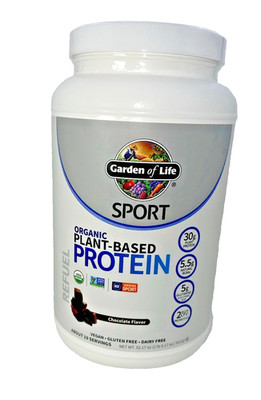 Garden of Life Sport Organic Plant-Based Protein-Chocolate 32.17 oz 06/2026 NEW
