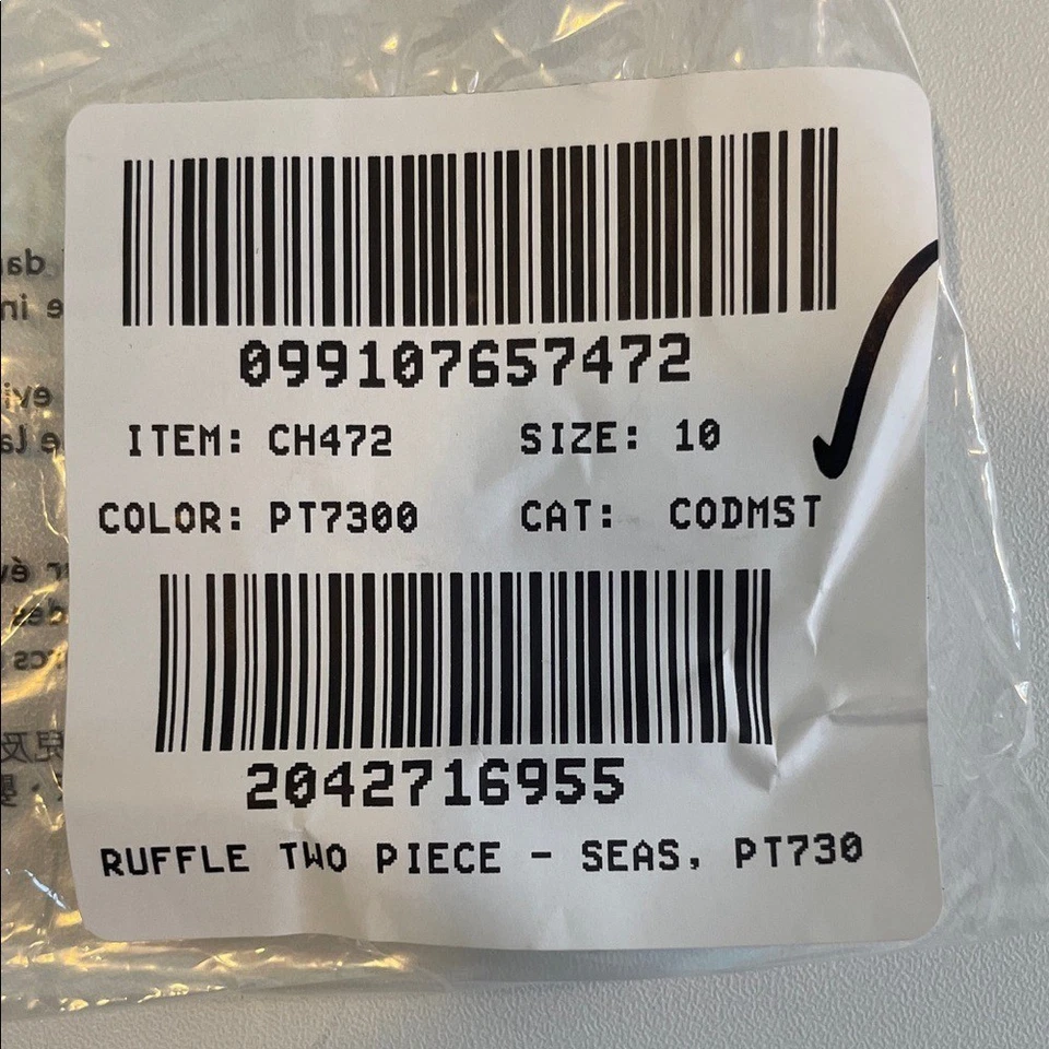 J. Crew Girls' seashell ruffle bikini bottom - Size 10 in Sweet Tangerine Multi - Image 2 of 4