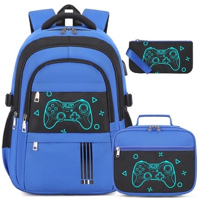 Boys Backpack - 3PCS Cool Luminous Backpack for Boys School Backpacks for Kid...