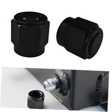 2PCS Aluminum Hex Head Plug Nuts, Swivel Hose Coupling Port Adapter for 10AN