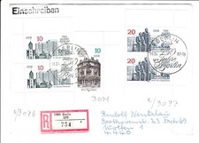 List z KB 3075-3078 750 lat Berlin R-Brief Stempel okolicznościowy ..... n6