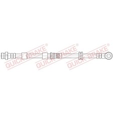 1x ORIGINAL® Quick Brake Bremsschlauch Vorne, Rechts für Citroën C4 AIRCROSS