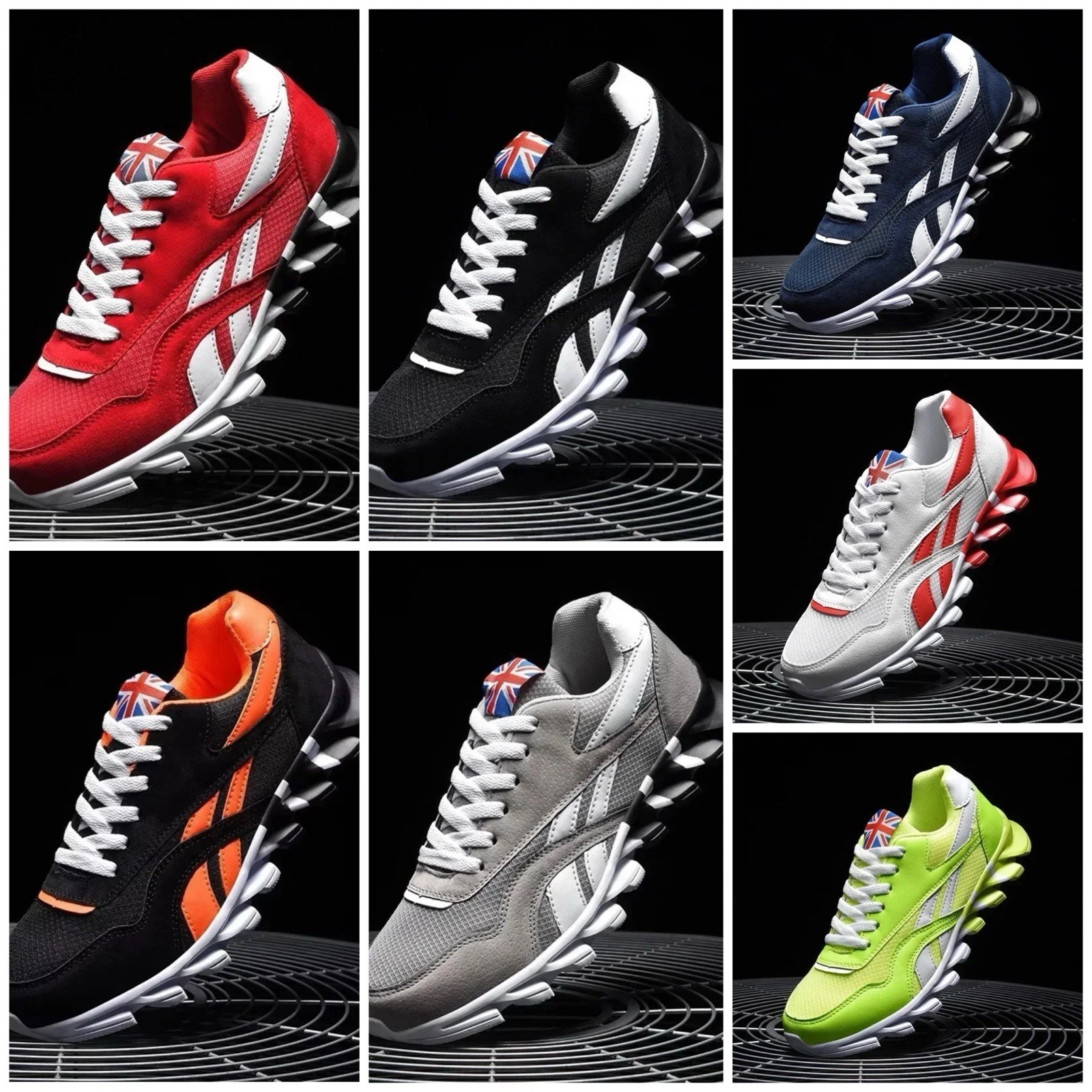 MENS WOMENS GYM FITNESS RUNNING TRAINERS - CASUAL GYM WALKING SPORTS SHOES SIZE