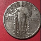 1929D US Standing Liberty SILVER Quarter! "Denver" Mint! Very Fine! Old Coin!