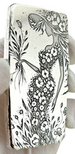 10 ozt 999 Fine Silver Art Bar- SHE IS THE FLOWERS - ADAMO TECHNE - Limited 74.08 per troy oz