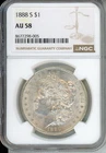 1888-S Morgan Silver Dollar NGC AU58 $1 Cert 8677298-005