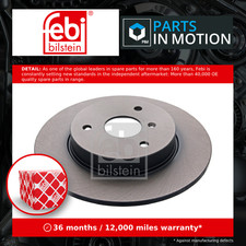 2x Brake Discs Pair Solid fits SMART FORTWO 1.0 Front 2007 on 280mm Set Febi New