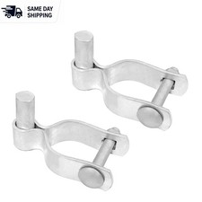 Heavy-Duty 2 Pack Galvanized Gate Post Hinges for Smooth Chain Link Operation