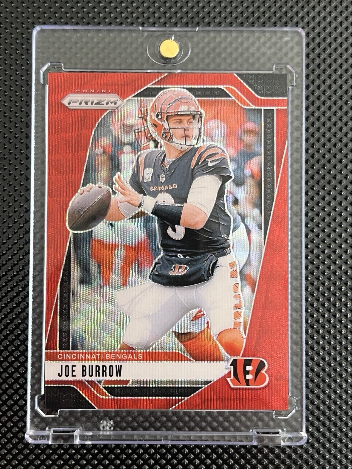 2024 Panini Prizm Joe Burrow #55 Red Wave /149 Bengals SP