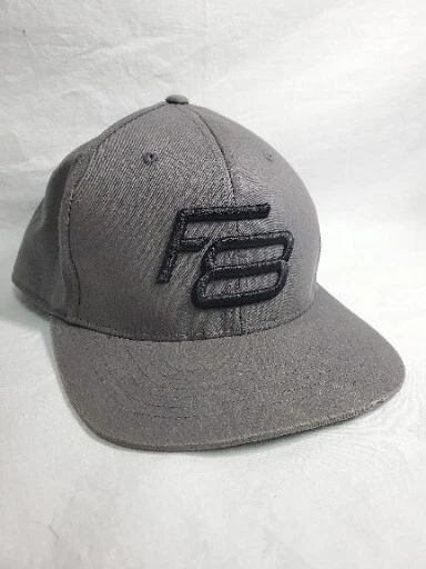 King Cobra F8 110 Snapback Hat Cap Grey Gray Black Embroidered