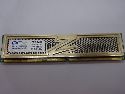 OCZ Gold Edition 1GB (1x1GB) DDR2 OCZ2G8002GK PC2 6400 5-5-5 1.8v #R1709