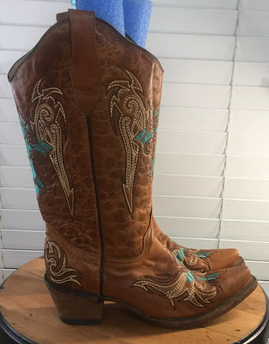 Circle g top boots turquoise