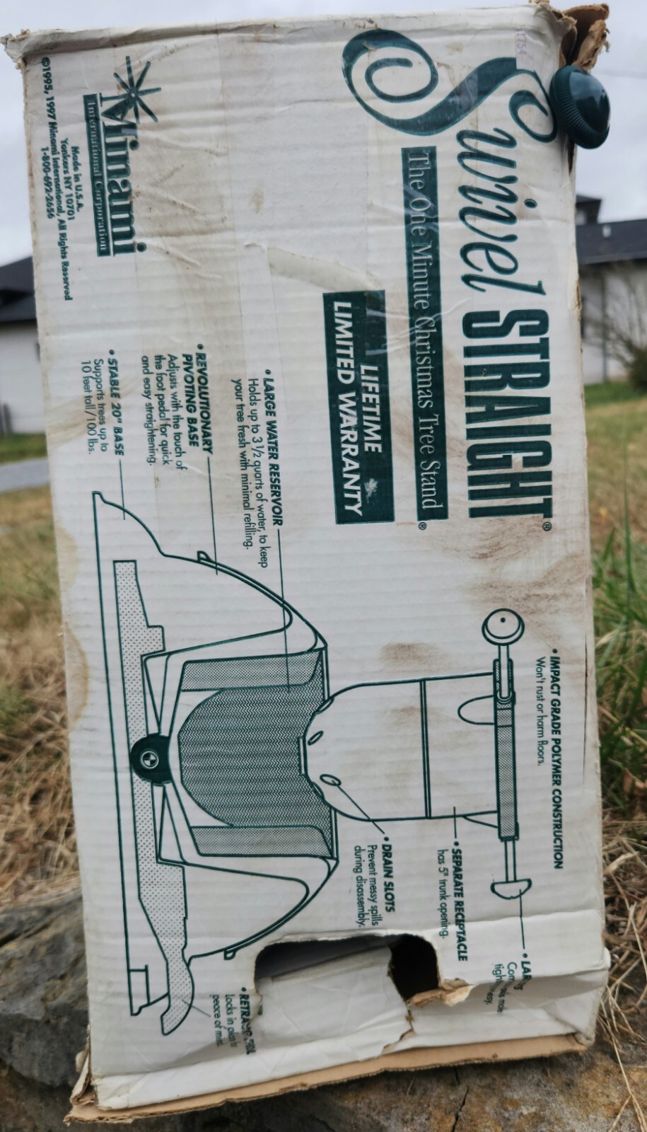 Swivel Straight The One Minute Christmas Tree Stand eBay