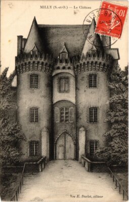 Old postcard Milly Le Chateau FRANCE (1371050)