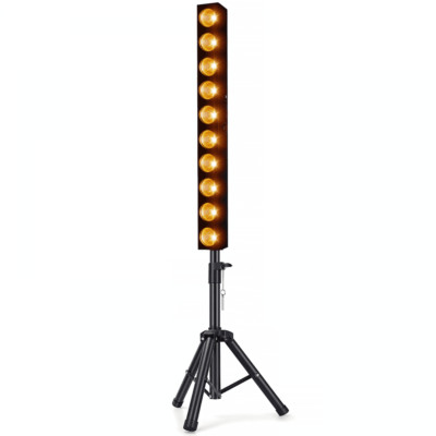 Stage Blinder Bar 10 x 12W Amber COB LED 120W DMX Wand Decke Boden mit Ständer