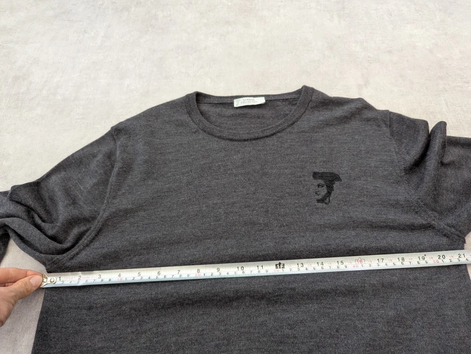 Versace Collection Jumper Mens XL Wool Pullover Knit Preppy Luxe Designer Italy - Image 2 of 4