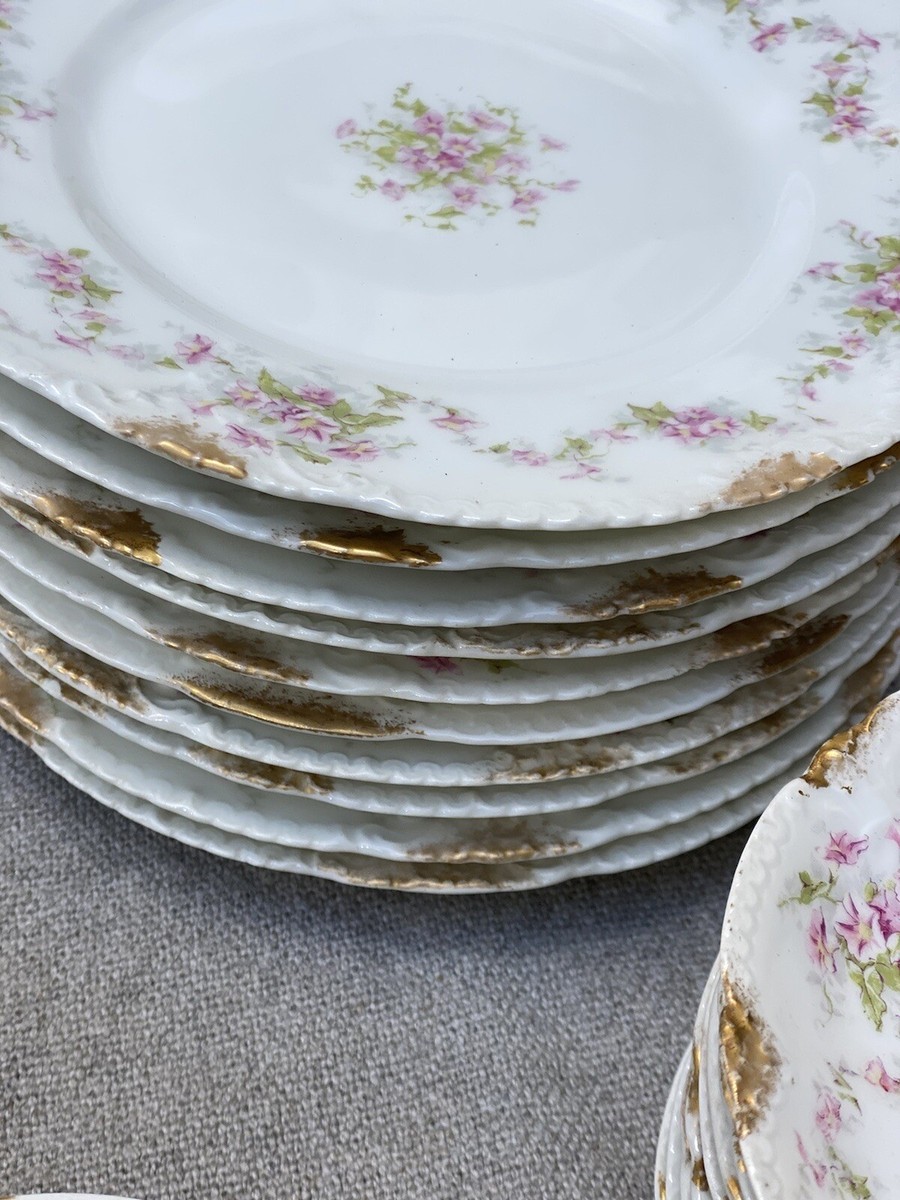 Antique Theodore Haviland Limoges France 47 Piece Porcelain China
