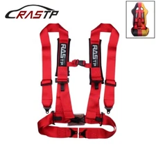 4 Point 3" Racing Style Harness Belt 4PT Camlock Quick Release Black