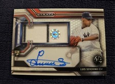 2016 Topps Strata Clearly Authentic Relics Luis Severino #CAAR-LS Auto RC