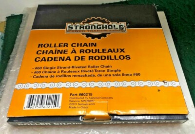 NEW STRONGHOLD ROLLER CHAIN ANSI 60-1R-10FT 