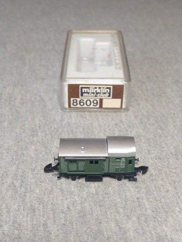 Marklin Mini-Club Z DB wagon à bagages vert avec portes coulissantes 8609 ~ TS