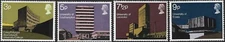 1971 Sg 890/893 British Architecture 2nd Series Modern University Buildings MNH