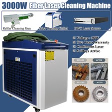 Real 3000W Fiber Laser Cleaning Machine Rust Oil Remove For Metal 3P US Ship