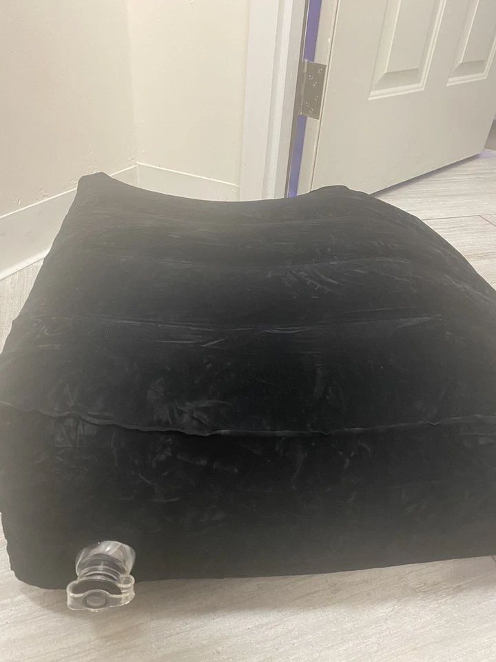 Almohada de cuña para piernas - Almohadas de elevación inflables para hinchazón/negro Foto 3 de 4