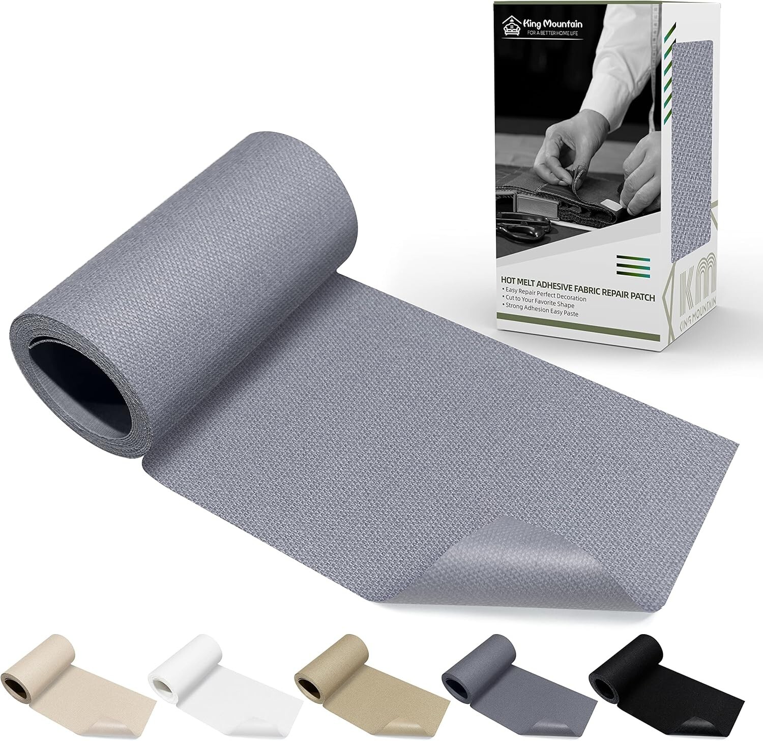 Waterproof 3x60 Inch Canvas Iron-On Patch for Fabric Repair