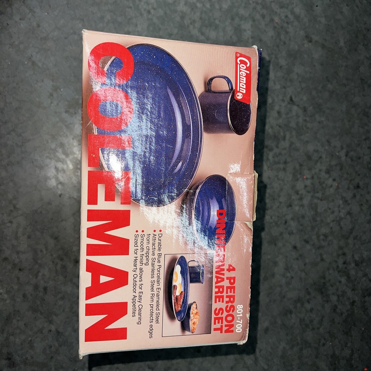 New Coleman 801-700 4 Person Dinnerware Set With Plates New Coleman 801-700 4 Person Dinnerware Set With Plates