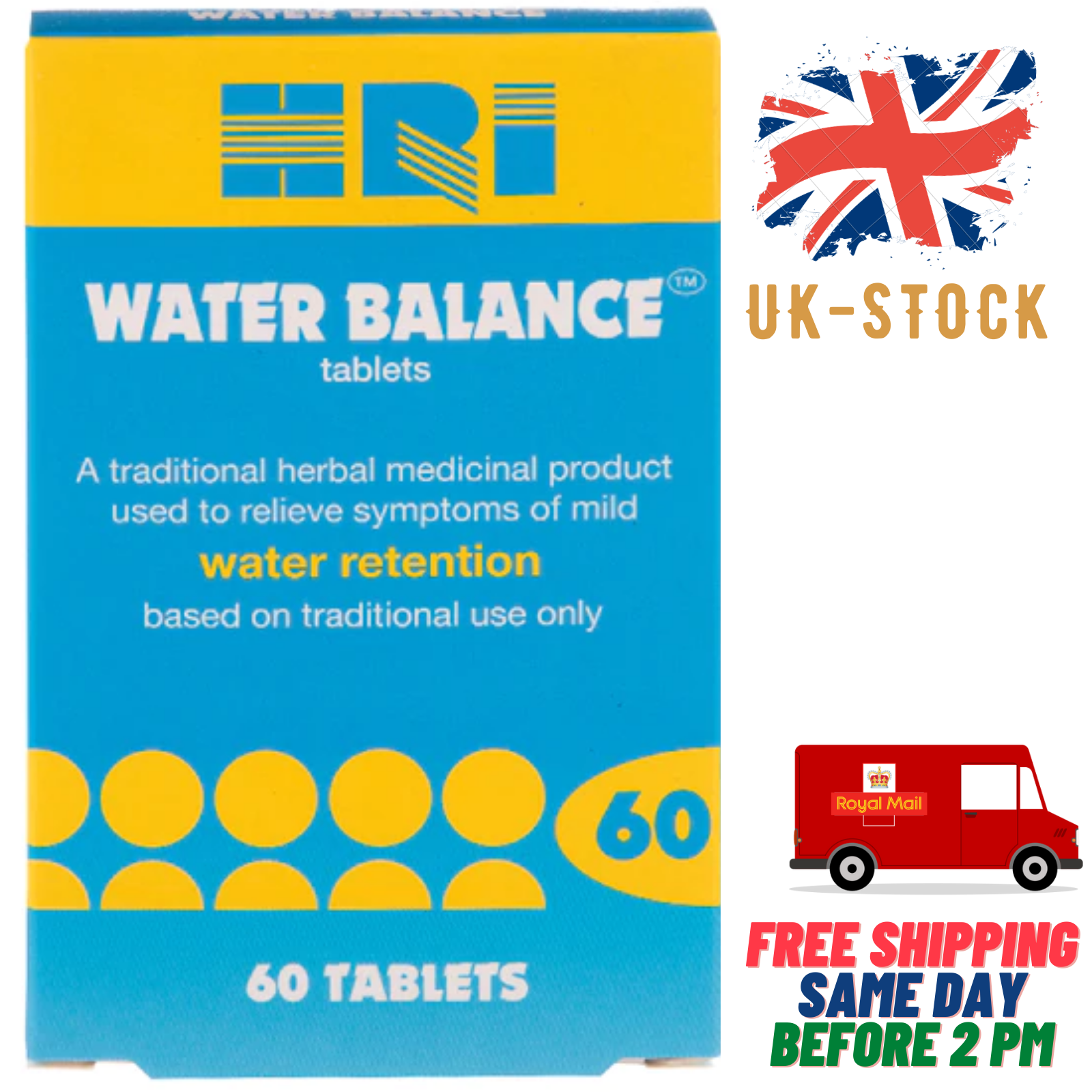 HRI Water Balance Tablets 60 Count for sale online eBay