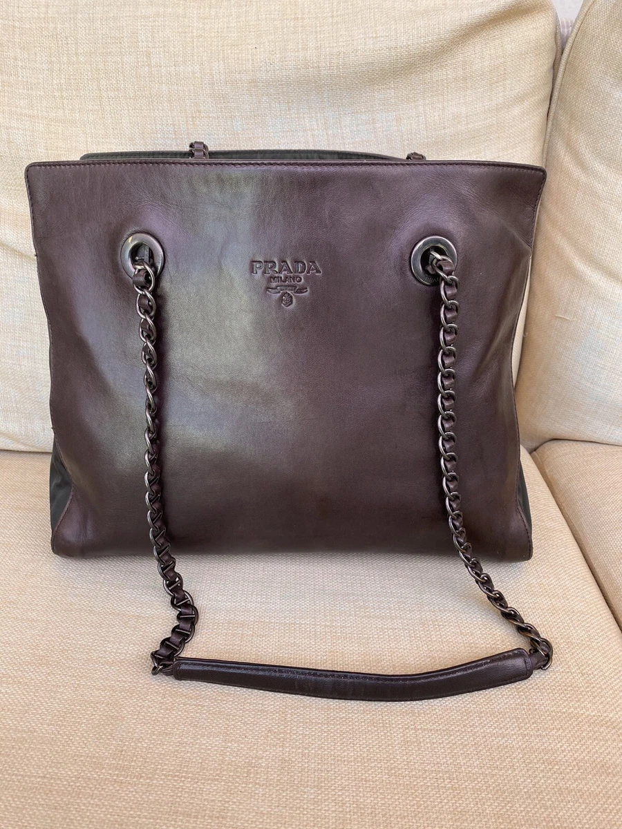 Prada small bag with chain sale