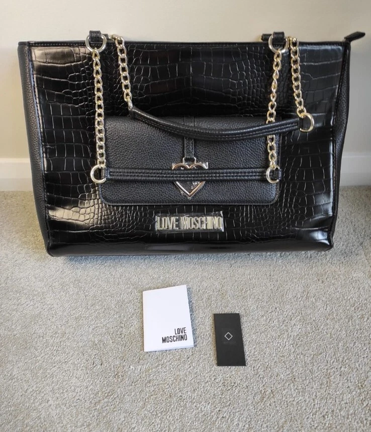 Moschino faux leather bag sale