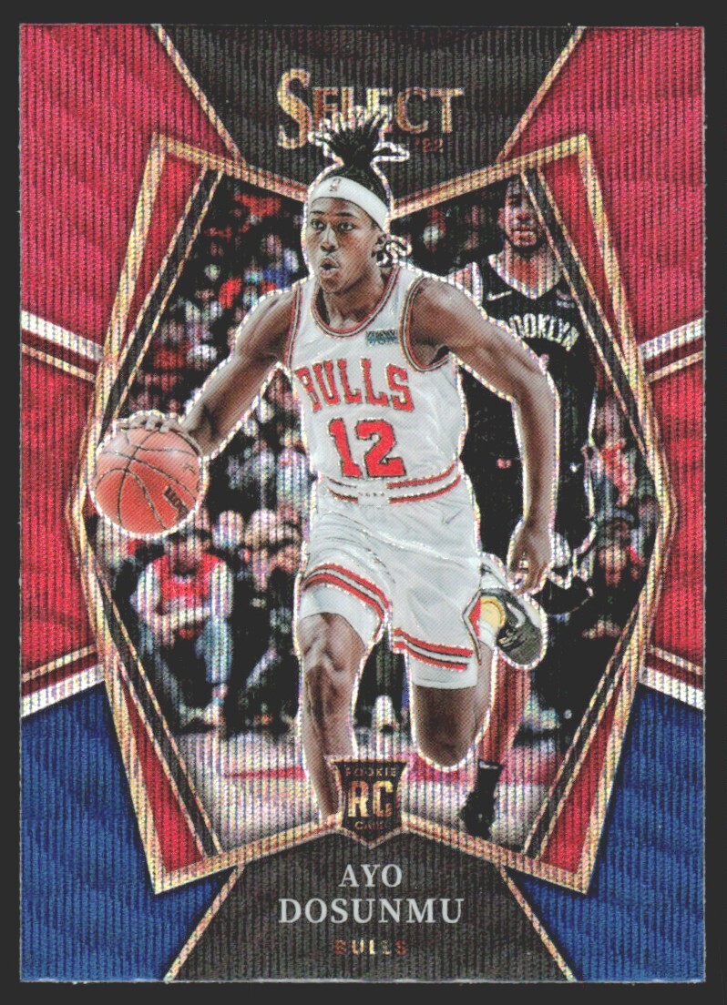 2021-22 Panini Select Premier Level Rookie Tri-Color Ayo Dosunmu #154 GS1
