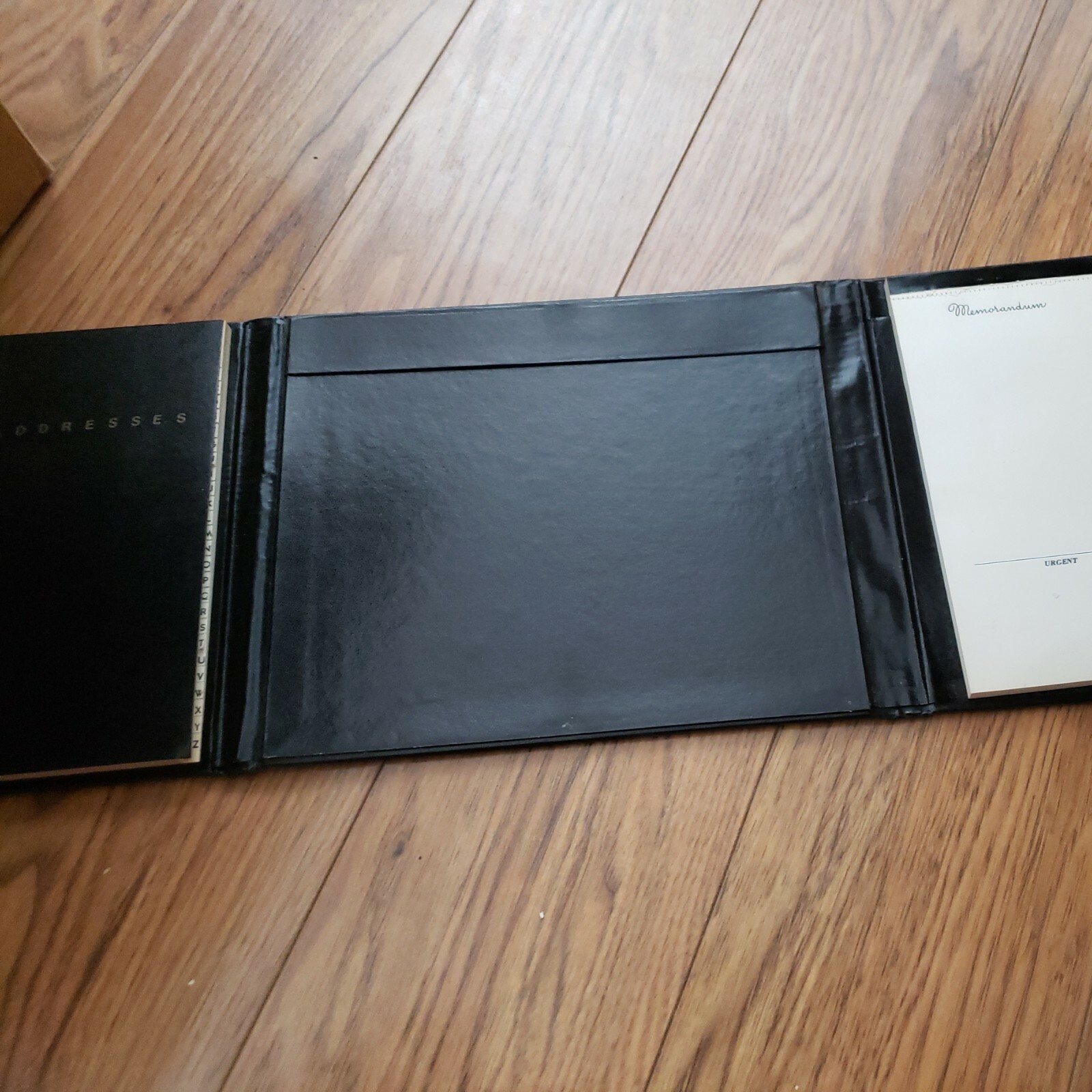 Vintage Leather Bound Address Book And Memo Pad eBay