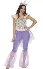 Mystical Unicorn Costume Junior Small 5-7 Plush Velvet Look  Headband New