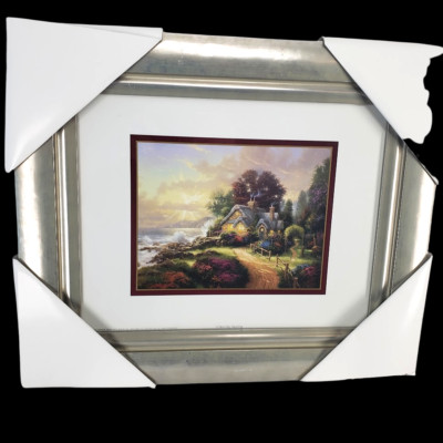 Thomas Kinkade ''A New Day Dawning'' Framed and Matted Print w/Certificate of Auth