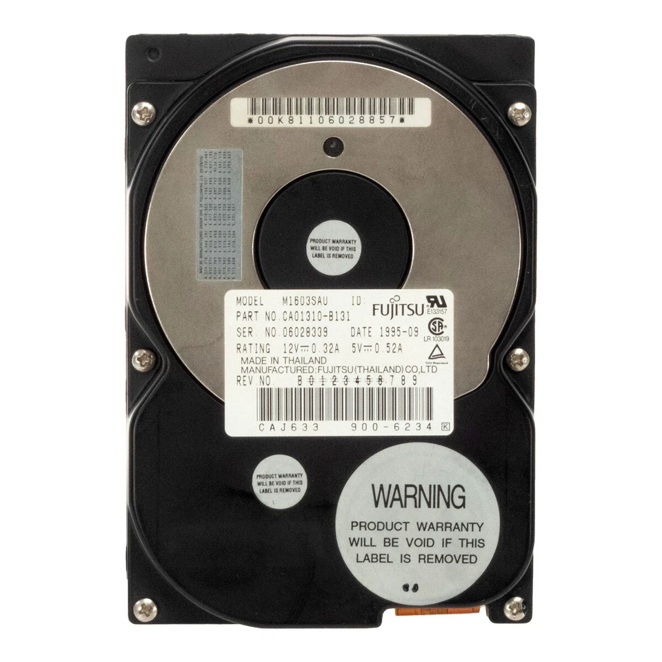 Hard Drive Fujitsu CA01310-B131 M1603SAU 544.9MB 5.4K 512KB SCSI 3.5'' - Image 3 of 3