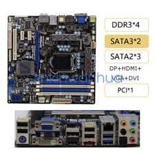 For ASRock H67M-GE/HT LGA1155 DDR3 DP VGA DVI 2 SATA III Motherboard