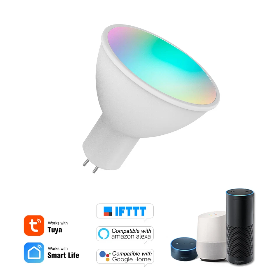 RGB+W+C 5W GU5.3 Dimmable Light APP Remote I8G5 - Image 2 of 4