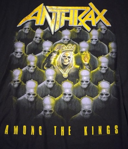 Anthrax AMONG THE KINGS 2XL T-Shirt Heavy Metal Band Licensed 2017 Double Sided