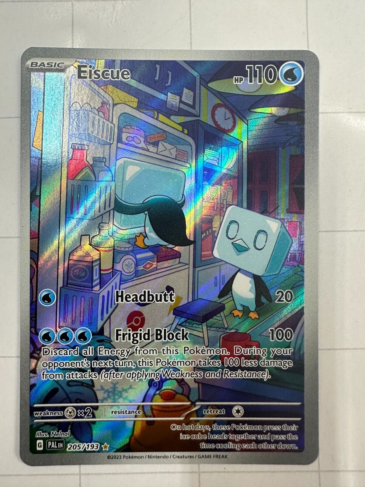 Carta Pokémon - Eiscue 48/193 - Evolução em Paldea - Copag - Deck