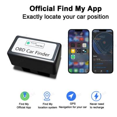 Mini GPS Tracker for Car OBD2 for iPhone iOS Find My Anti-Lost Locator